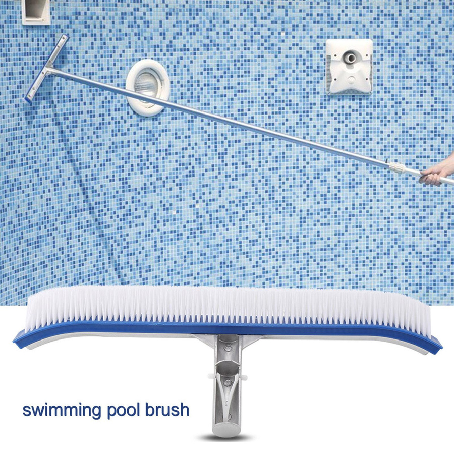 TOMTOP JMS 18-Zoll Schwimmbad-Wandbürste mit Aluminiumgriff in Blau zur Reinigung von Teich, Spa und Thermalbädern - Bild 2