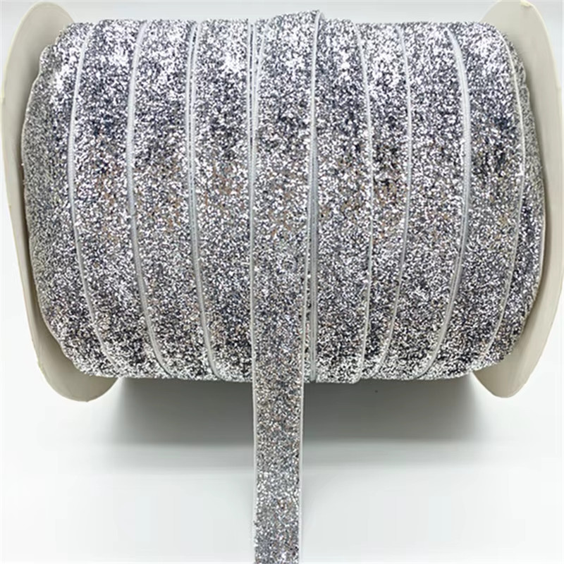 Glitzerband Gold von LXGSMBENTENG für Hochzeitsdekoration und DIY-Projekte, Breite: 6-25 mm, Länge: 4,57 m - Bild 2