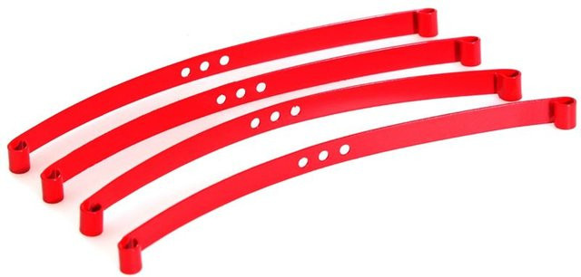 RC4WD Stahlblattfedern, 4-teiliges Set, Zubehör, Metall, Rot - Bild 1
