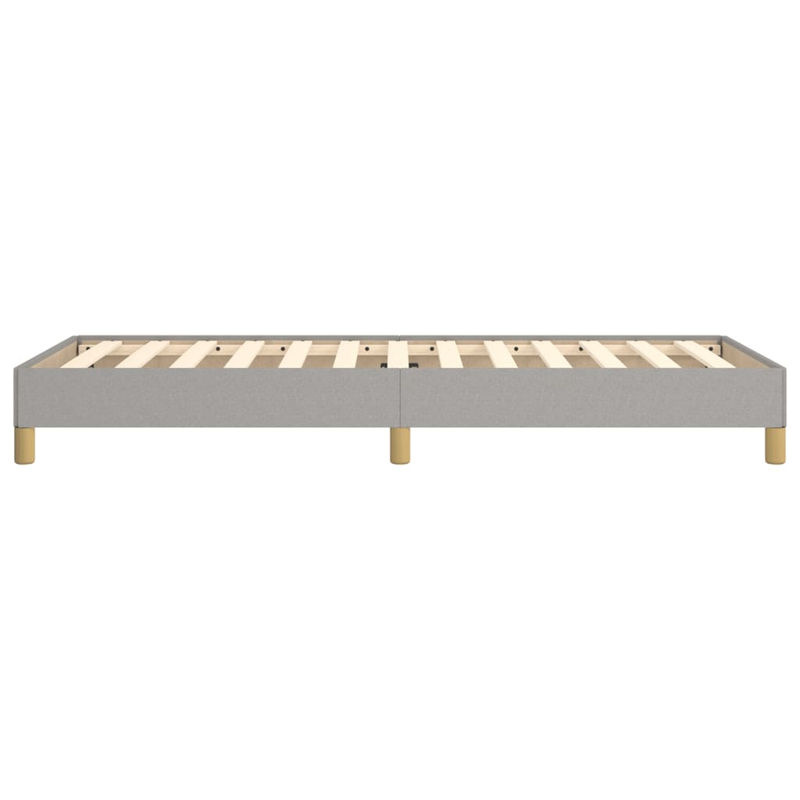 Vidaxl Polsterbett in Grau mit Stoffbezug, Modernes Bettgestell ohne Matratze, B/T: 80 x 200 cm - Bild 2