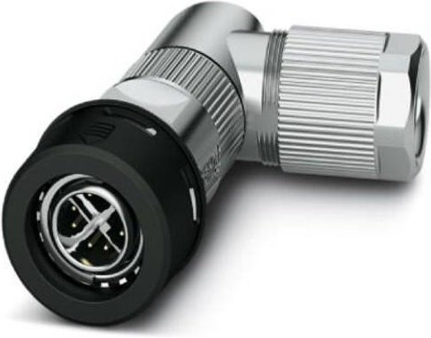 Phoenix Contact 1021784 Sensor-Aktor-Steckverbinder Stecker gewinkelt, 8-polig, silber - Bild 1