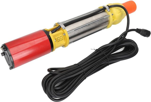 Aimo Solarpumpe Tauchpumpe für Bewässerung, 400W, 48V DC, Förderhöhe: 25 m, Durchflussmenge: 6 m³/h, Multicolor - Bild 1