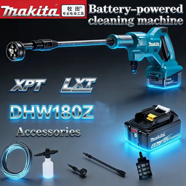 Makita DHW180 Akku-Hochdruckreiniger mit 18V Lithium-Akku und fünf Sprühmodi für den Außenbereich - Bild 1