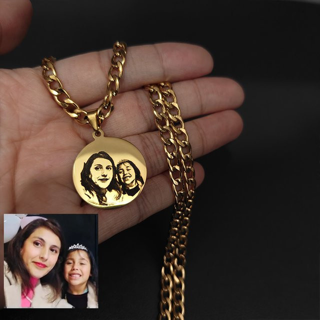 Stylisteel Halskette kubanische Kette, Edelstahl, Gold, Unisex - Bild 1