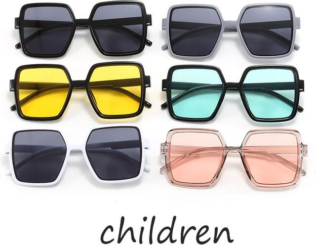 ZUXUB Sonnenbrille Kinder, quadratisch, Vollrand, Kunststoff - Bild 1