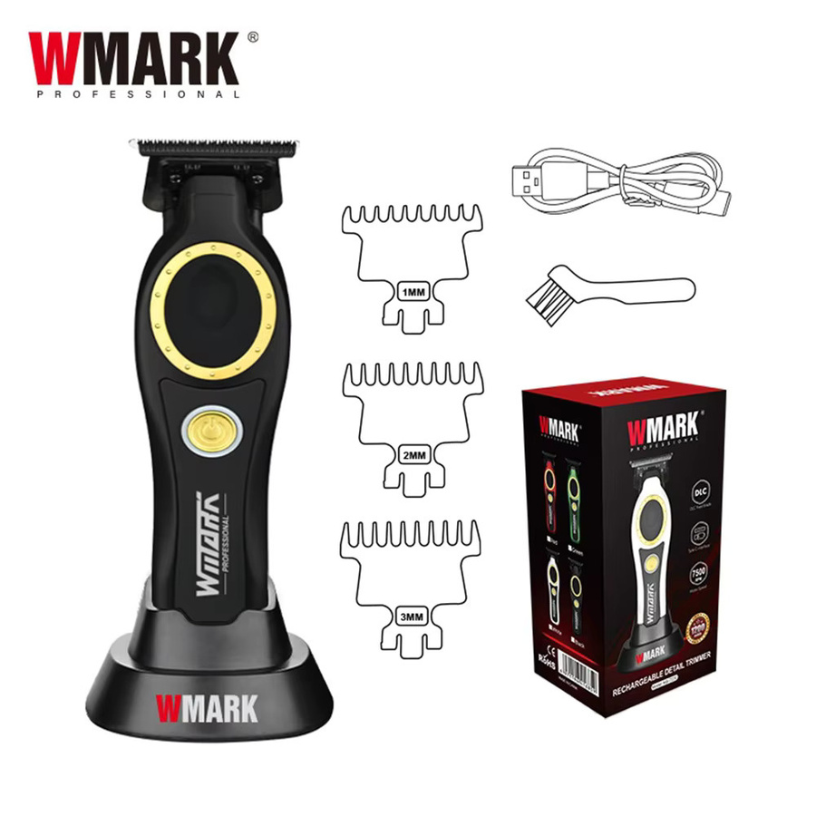 WMARK Herren-Trimmer, Keramik, titanbeschichtete Klinge - Bild 6