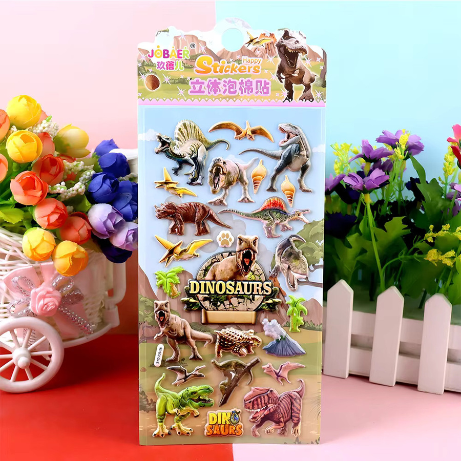 Keeppley Dinosaurier Blase Aufkleber, 4-teiliges Set, multicolour - Bild 3