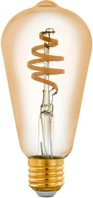 Eglo LED-Leuchtmittel Zigbee Amber E27 Vintage Glas, Höhe: 14,2 cm, Durchmesser: 6,4 cm - Bild 1