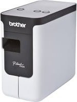 Brother P-touch PT-P700 Etikettendrucker mit Thermotransferdruck, USB-Anschluss und Auto-Cutter, Schwarz-Weiß - Bild 1