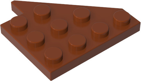Gobricks 3936 Ziegel Keil Platte 4x4 Teile Flügel Links, 10-teiliges Set - Bild 1