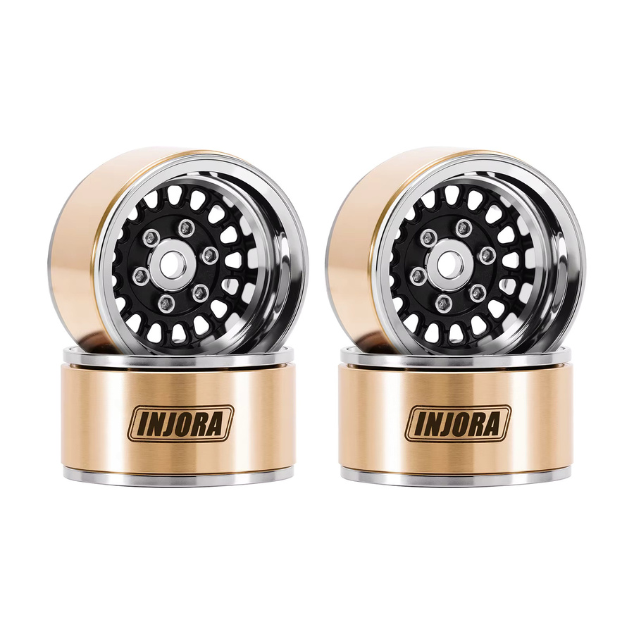 INJORA ModuWheel 1,0" Beadlock-Räder, Zubehör, aus Messing und Aluminium, 1:18, 1:24 - Bild 1
