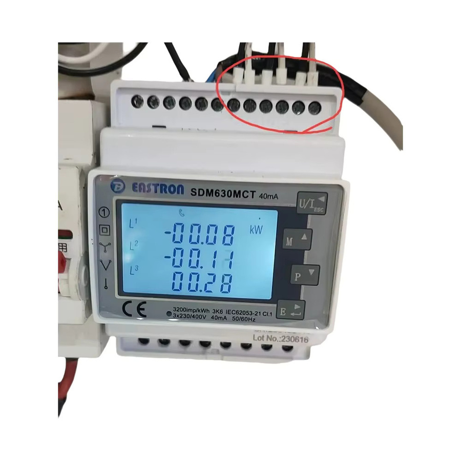 DeYe Smart Meter SDM630MCT Eastron Anti-Reverse-Durchfluss-Energiezähler für Photovoltaik-Stromerzeugung in Weiß - Bild 5