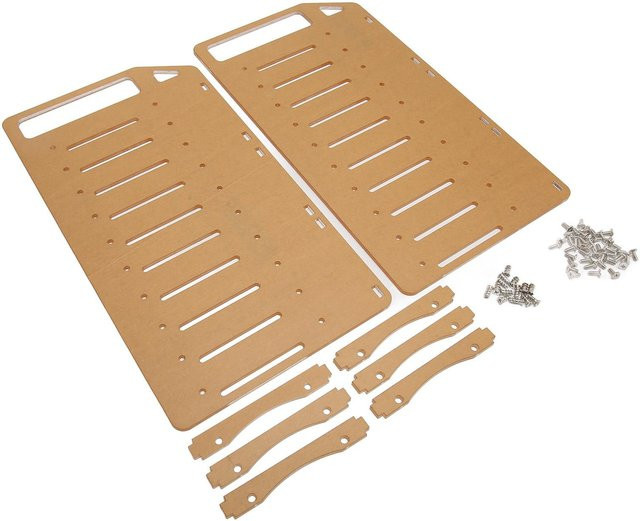 Igeteck DIY Acryl Festplattenhalter Mehrschichtig für Desktop, Farbe: Brown - Bild 1