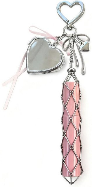 Schlüsselanhänger Edelstahl, Gold, Charm Tasche - Bild 1