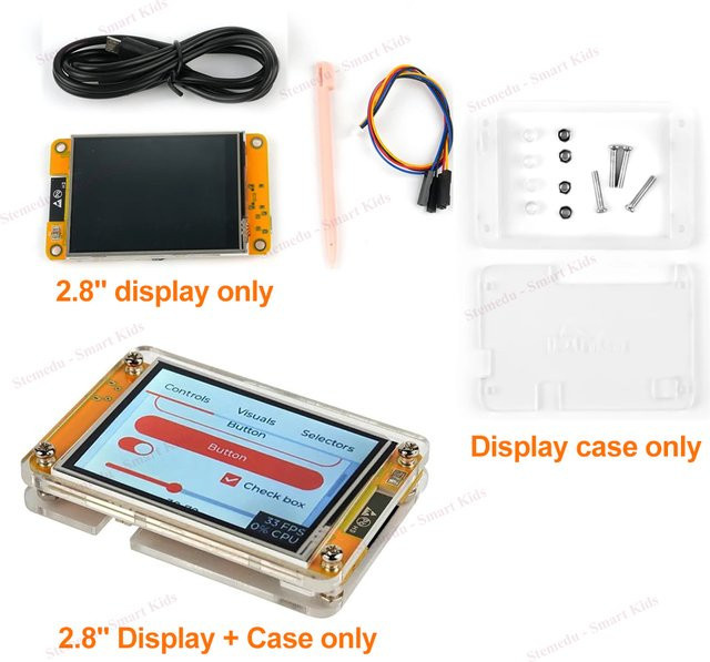 Stemedu ESP32 Development Board ESP32-2432S028R mit 2,8 Zoll 240x320 Smart Display TFT Modul und Touchscreen für Arduino inklusive WiFi und Bluetooth - Bild 1