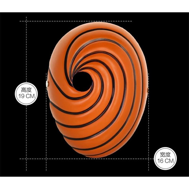 TUYUE Naruto Ninja Anime Maskerade Cosplay Vollgesichts-Maske orange - Bild 6
