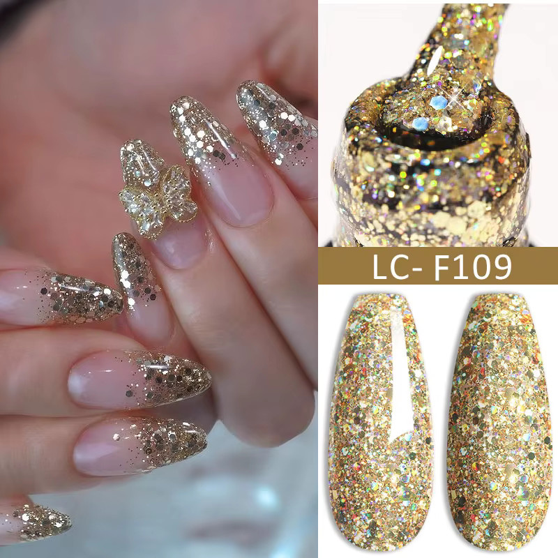 LILYCUTE Nagelgel-Set, 6-teilig, schimmernd, Unisex - Bild 1