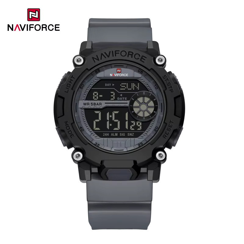 NAVIFORCE Digitaluhr, Quarz, Schwarz, Silikon, Herren - Bild 2
