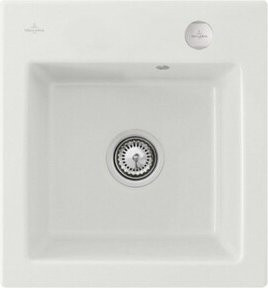 Villeroy & Boch Spüle Subway 45 XS mit Ablauggarnitur, Exzenter und CeramicPlus in Weiß - Bild 1