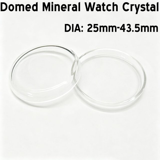 DAHASE Mineral-Uhrenglas, deckelförmig, hochgewölbt, 35mm-43,5mm, Unisex - Bild 1