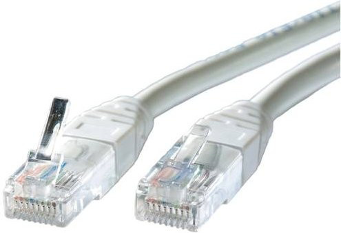 Roline RJ45 Patchkabel CAT 5e U/UTP Ethernet LAN, Grau, Länge: 1,00 m - Bild 1