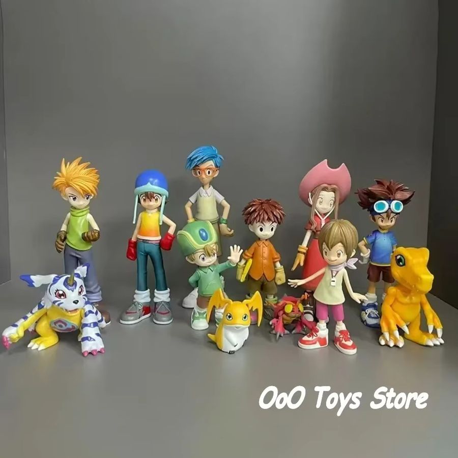 Bandai Digimon Adventure Actionfiguren Set aus PVC mit acht Hauptfiguren in Multicolor, Höhe: 5 bis 16 cm - Bild 3