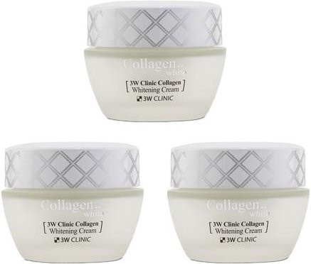3W CLINIC Collagen Whitening Cream, 60 g, Kollagen, Niacinamid - Bild 1