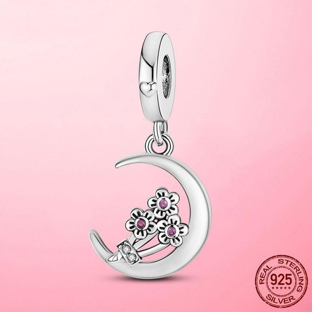Allbestart Anhänger, 925 Silber, Perle, Zirkonia, Damen, weiß - Bild 1