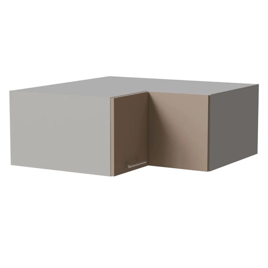 Feldmann-Wohnen Eckaufsatzschrank Brerra in Graubeige Matt, B/T/H: 90 x 36 x 90 cm - Bild 2