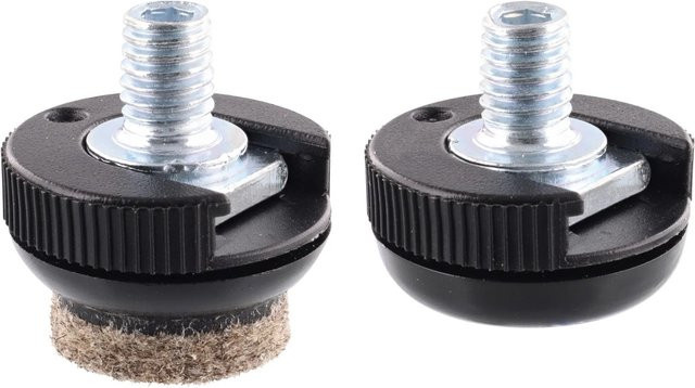 Wagner Verstellfuß Justus Slim QuickClick mit Gleiteinsätzen, 4er Set, Schwarz, Höhe: 1,5 cm - Bild 1