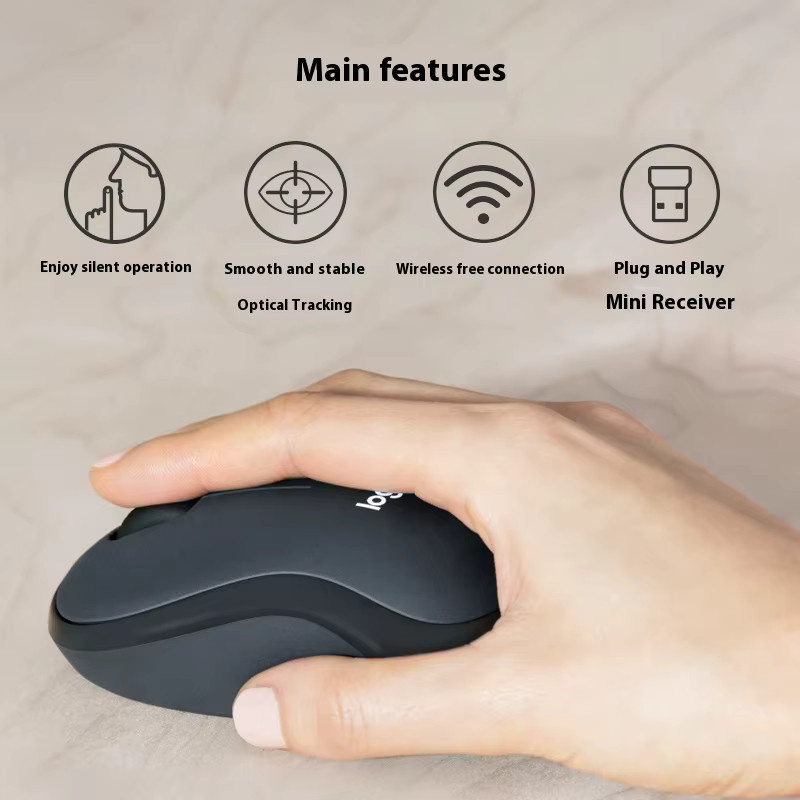 Logitech M220 kabellose Maus für Laptop und Büro in geräuschloser Ausführung - Bild 6