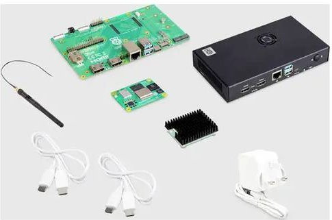 Raspberry Pi Development Kit mit 4GB RAM, 32GB eMMC und WiFi in Multicolour - Bild 1