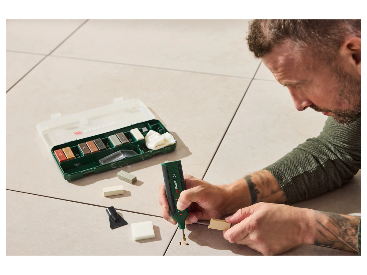 Parkside Laminat, Parkett und Fliesen Reparatur Set PFRS 1,5 C5/ PLPRS 1,5 C5 in Weiss und Multicolour - Bild 2