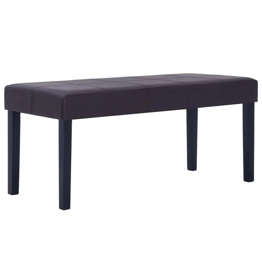 vidaXL Sitzbank aus Kunstleder in Braun, Breite: 106 cm - Bild 2