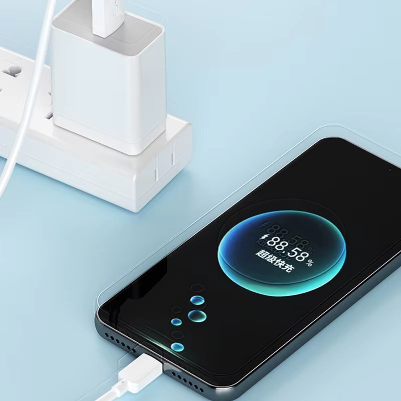 Lann USB Typ C und Micro USB Schnellladekabel 66W in Weiß - Bild 3
