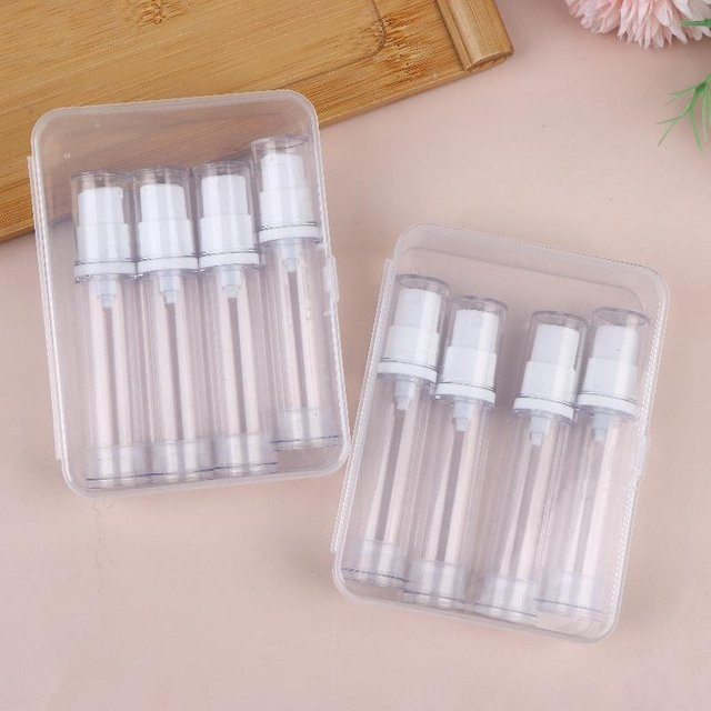 AESTHTANY Airless Pumpflasche, transparente Reise-Kosmetikbehälter, Set - Bild 1