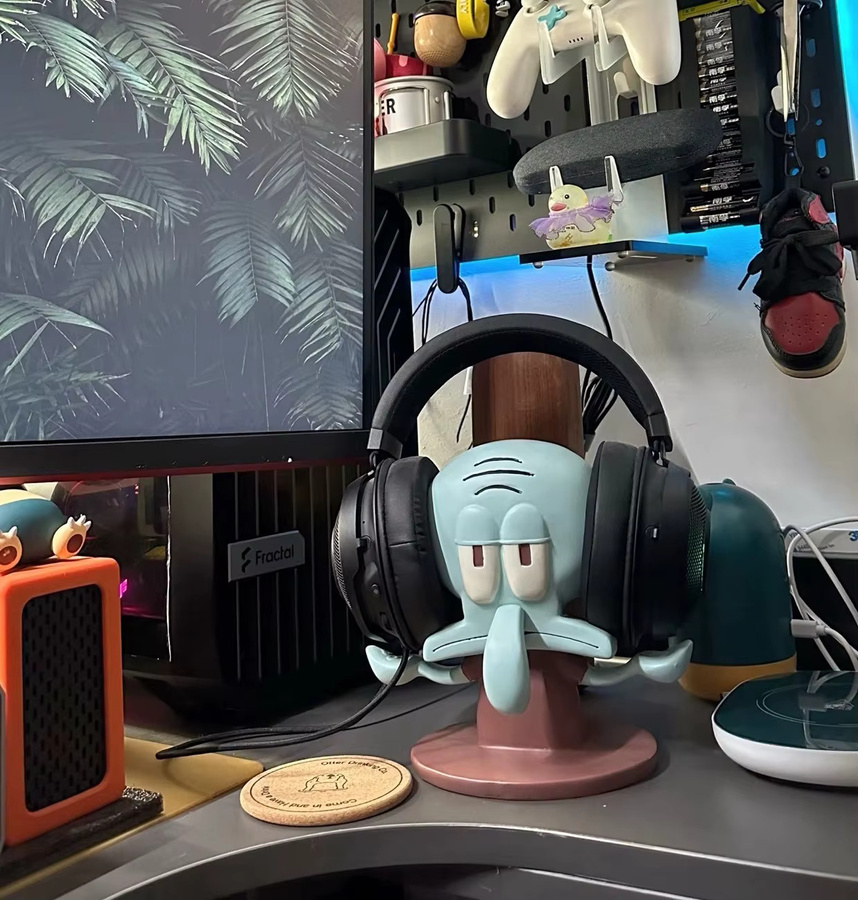 Potdemiel SpongeBob Squidward Kopfhörerständer in Multicolour als kreativer Schreibtisch-Organizer für dein Gaming-Headset - Bild 4