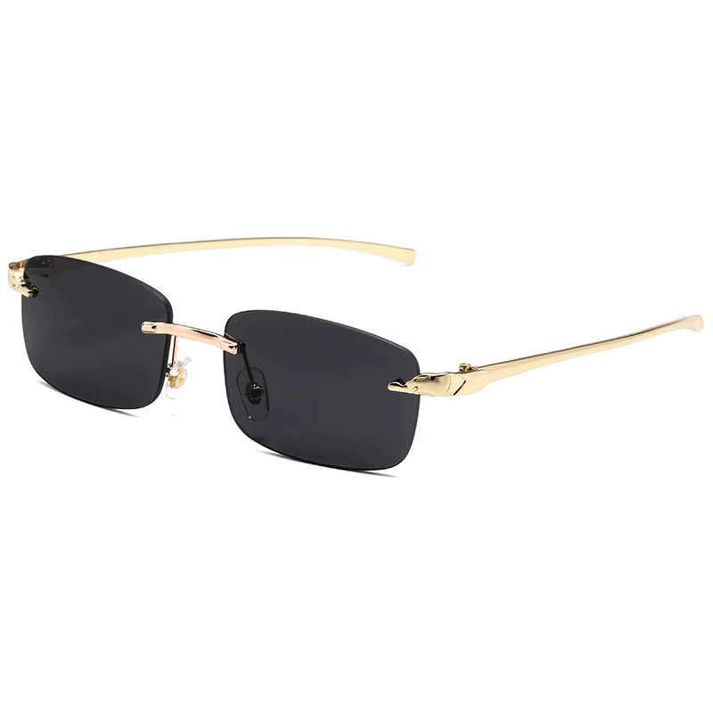COWLIER Sonnenbrille Rechteck, randlos, Multicolor, Unisex, Metall - Bild 2