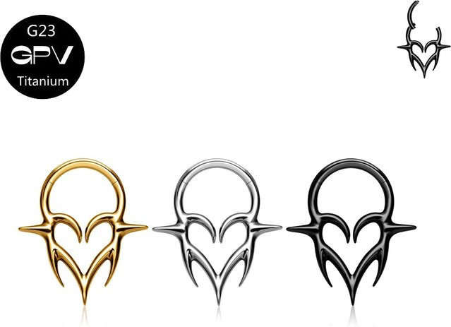 Nasenring Titan, Dornen-Design, Unisex - Bild 1