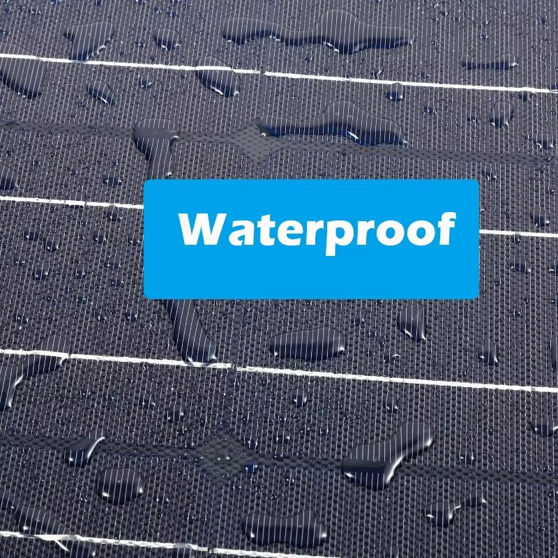 Luxuglow Flexibles Solarpanel mit monokristallinen Solarzellen in Schwarz für Camping, Yacht, Wohnmobil und Boot - Bild 5