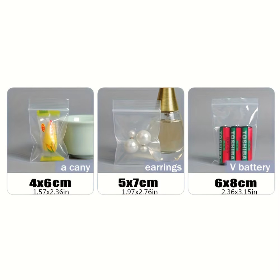100 Stück Selbstklebende PE Plastikbeutel in Transparent für Diamantmalerei-Zubehör und Geschenke - Bild 4