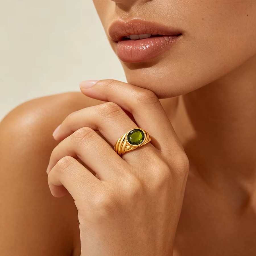 Erpels Ring, Edelstahl, Zirkonia, Damen - Bild 2