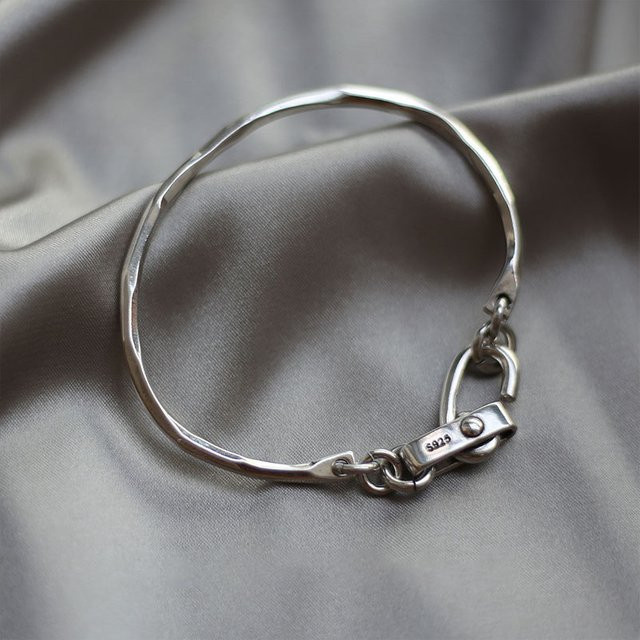 PANJBJ Armband Armreif, 925 Silber, Vintage, Damen - Bild 1