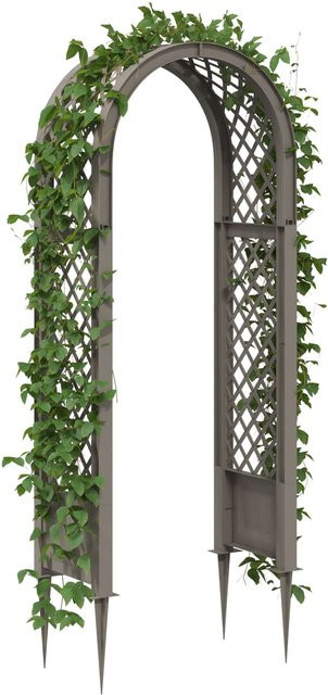 Grauer Rosenbogen mit Dornen von VD Home Furnishing aus Kunststoff, B/T/H: 97 x 43 x 218 cm - Bild 1