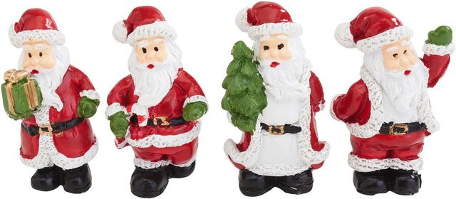 VBS Mini Santa Bescherung Weihnachtsfigur aus Polyresin in Multicolor - Bild 1