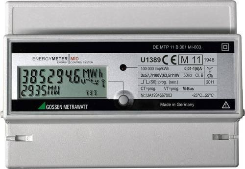 Gossen Metrawatt U1389-V011 Drehstromzähler mit Wandleranschluss digital 5 A grau - Bild 1