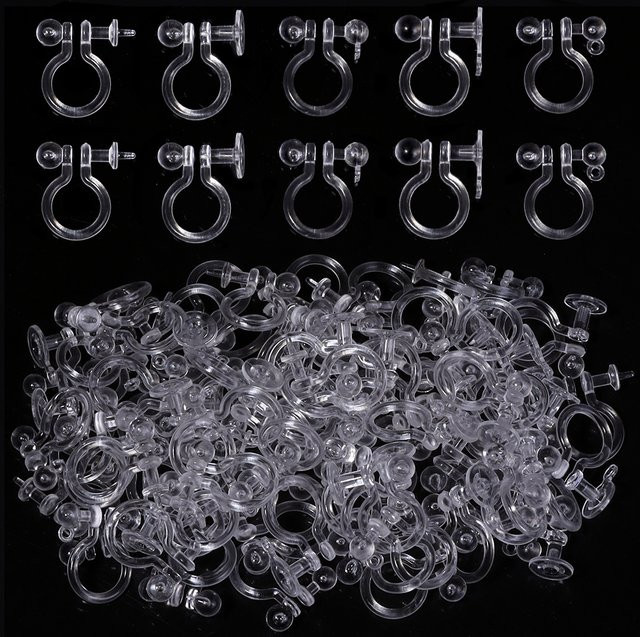 Xinyao Ohrringe Clips, Transparent, Harz, Unisex - Bild 1