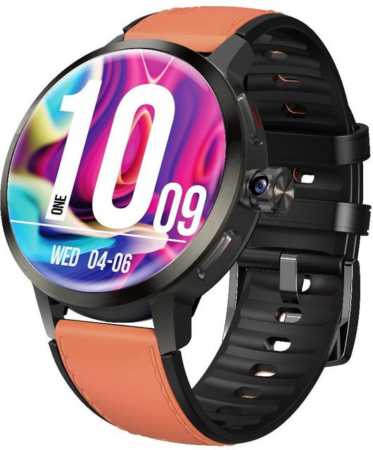 Rainbuvvy DM82 4G Android Smartwatch mit 1,75 Zoll AMOLED Display, 2 GB RAM, 16 GB ROM und GPS in Orange - Bild 1