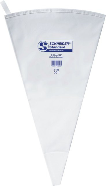 Schneider Spritzbeutel aus Baumwolle in Weiß, Länge: 55 cm - Bild 1