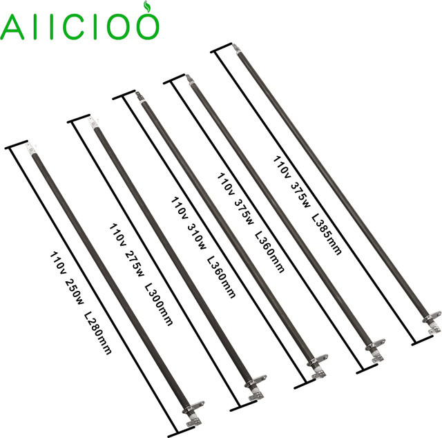AIICIOO Ofenheizelement für Elektrobackofen 250 W-375 W Ersatz Luftheizrohr aus SUS304 in Silber - Bild 1